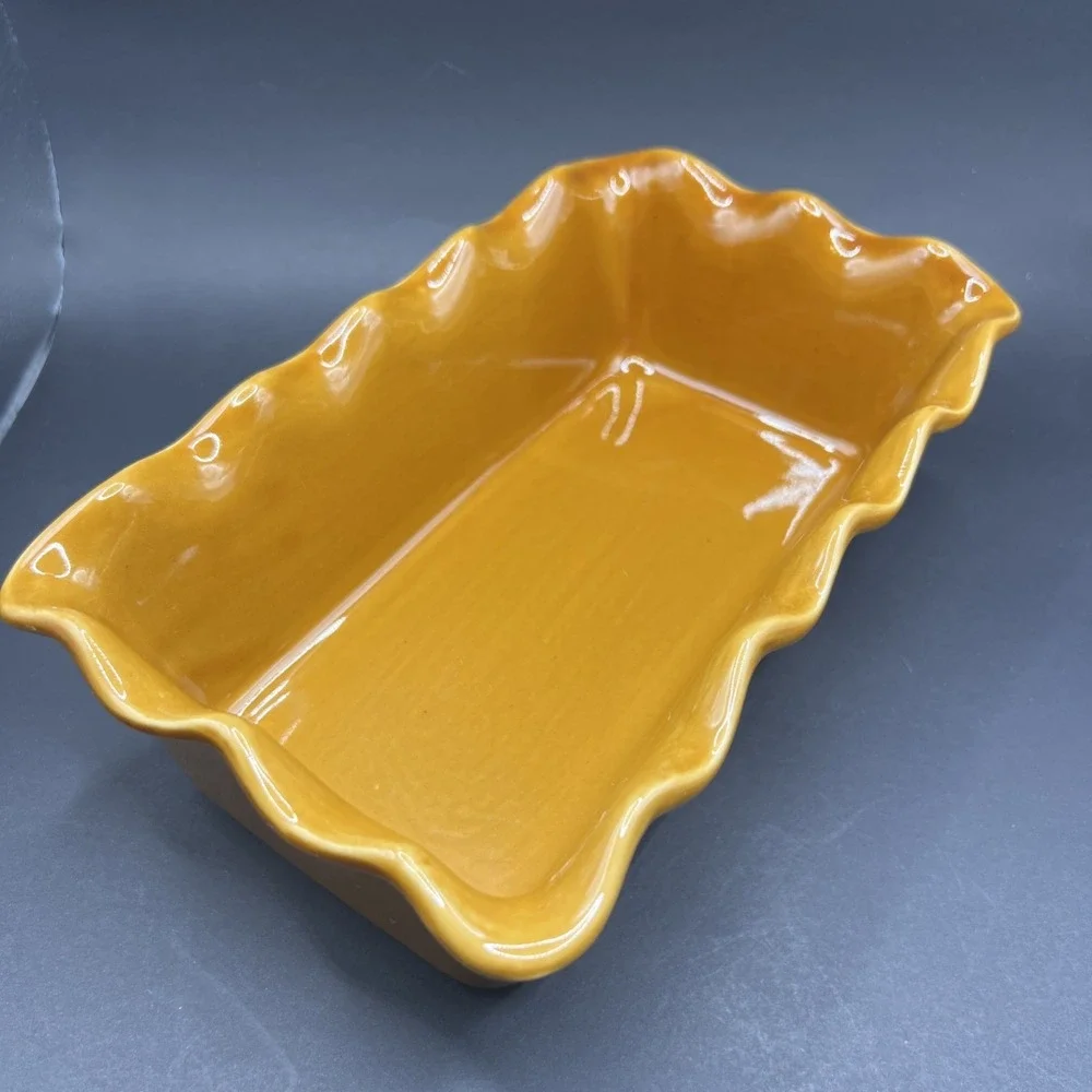 Savinio Designs Stoneware Brown Rectangle Casserole/Bread Baking Dish 9x5x3